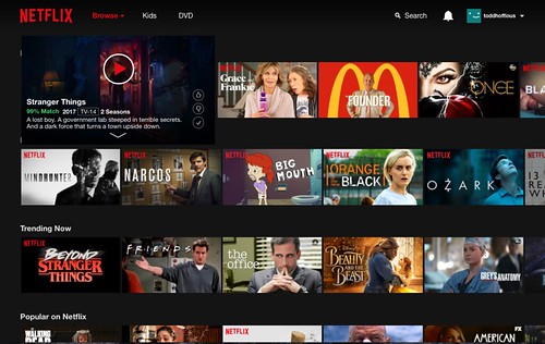 Netflix streaming SVOD site and app