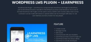 Learnpress: WordPress plugin for elearning